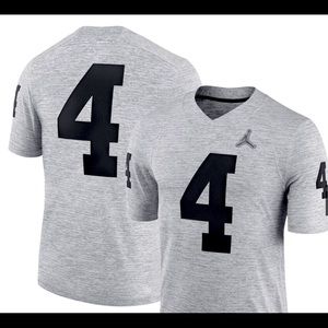 Jumpman Michigan gray alternate football jersey